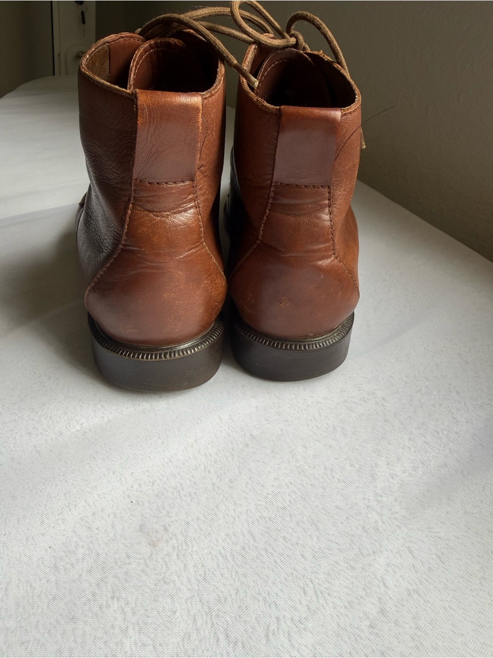 Vintage Rockport Brown Leather Lace Up Ankle Boots Womens 6.5M Made Slovenia - Picture 6 of 7